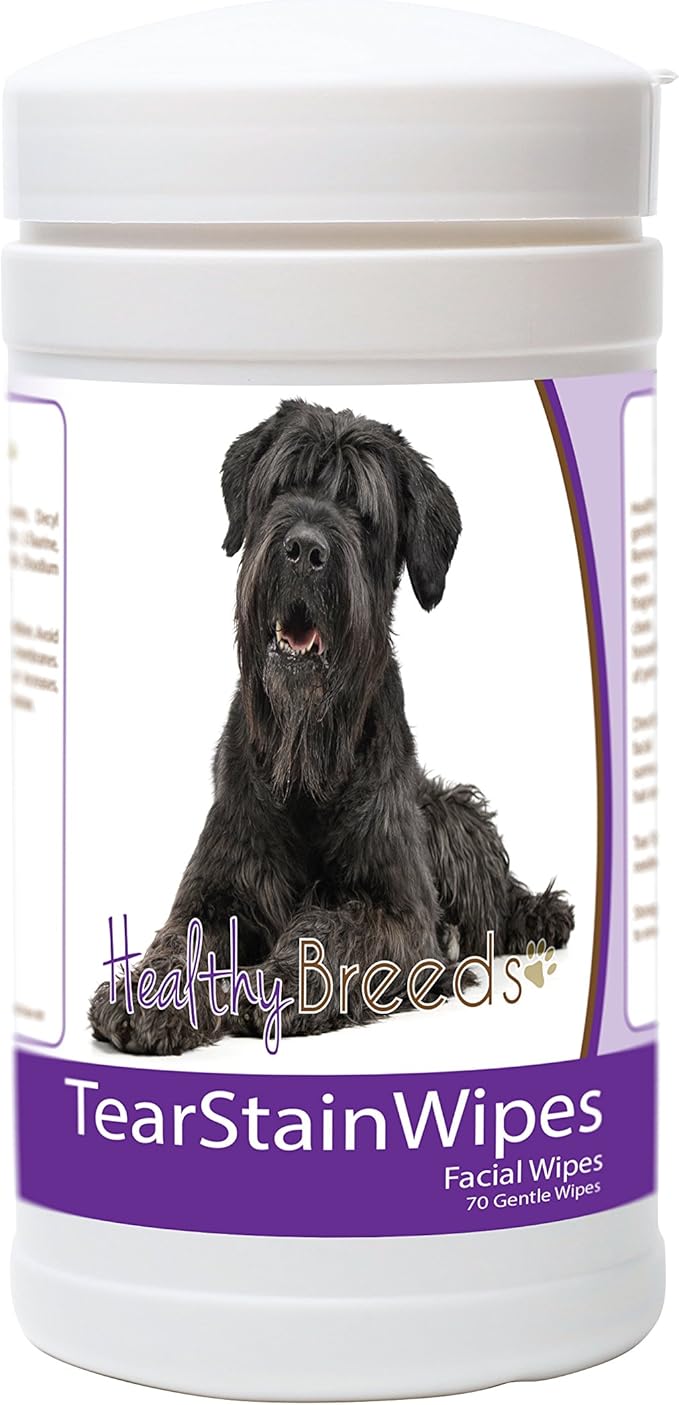 Healthy Breeds Black Russian Terrier Tear Stain Wipes 70 Count