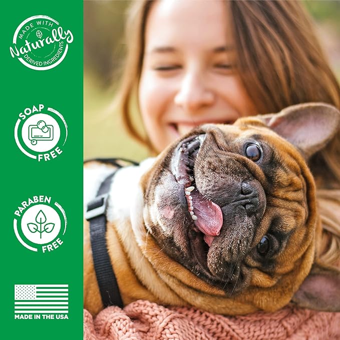 TropiClean Dog Perfume, Long Lasting Green Apple Cologne, Deodorizing Spray for Smelly Dogs, After Bath Detangling Spray with Vitamin E, Safe for Cats, 8oz.