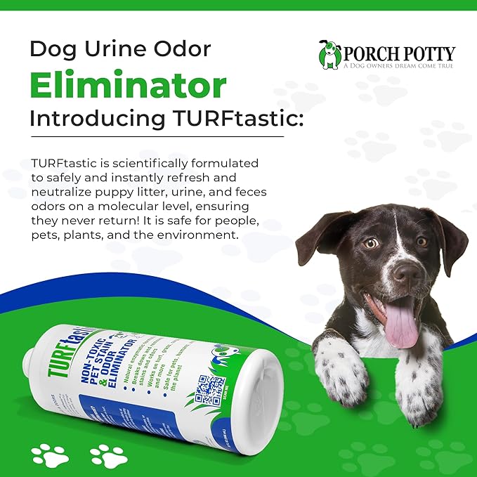 Porch Potty Odor Eliminator for Dogs - Odor Eliminator for Strong Odor - Dog Urine Odor Eliminator for Home - deodorizing Carpet Cleaner Spray for Dog Pee - Puppy Essentials Litter Deodorizer Spray