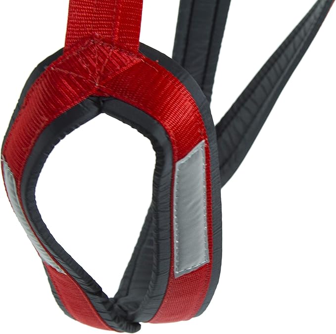 Neewa X-Back Racing Harness - XX-Large, Black | High-Performance, Reflective Gear for Slim, Long-Bodied Dogs | Suitable for Canicross, Skijoring | Neck 20in, Chest 34in, Back 27in