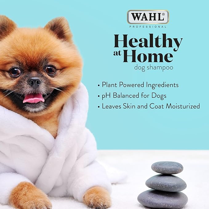Wahl Professional Animal Healthy at Home Dog Shampoo - Plant Powered Grooming Shampoo - Coat Shed Control