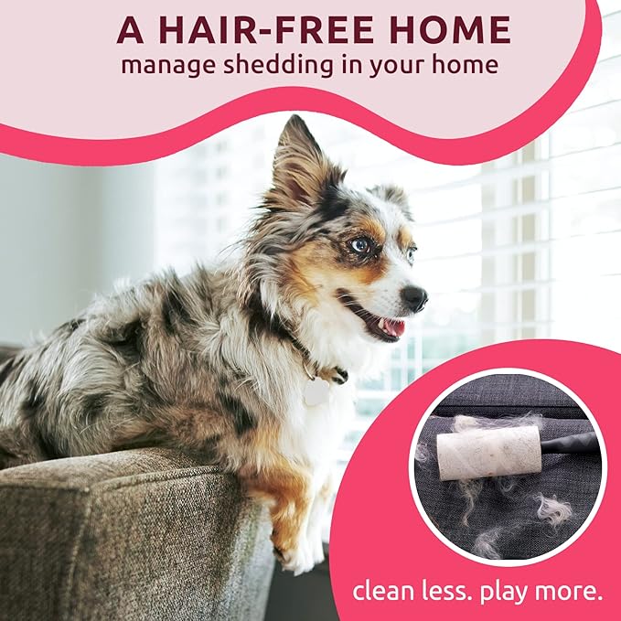 Pat Your Pet Deshedding Brush - Double-Sided Undercoat Rake for Dogs & Cats - Shedding Comb and Dematting Tool for Grooming, Extra Wide (Pink)