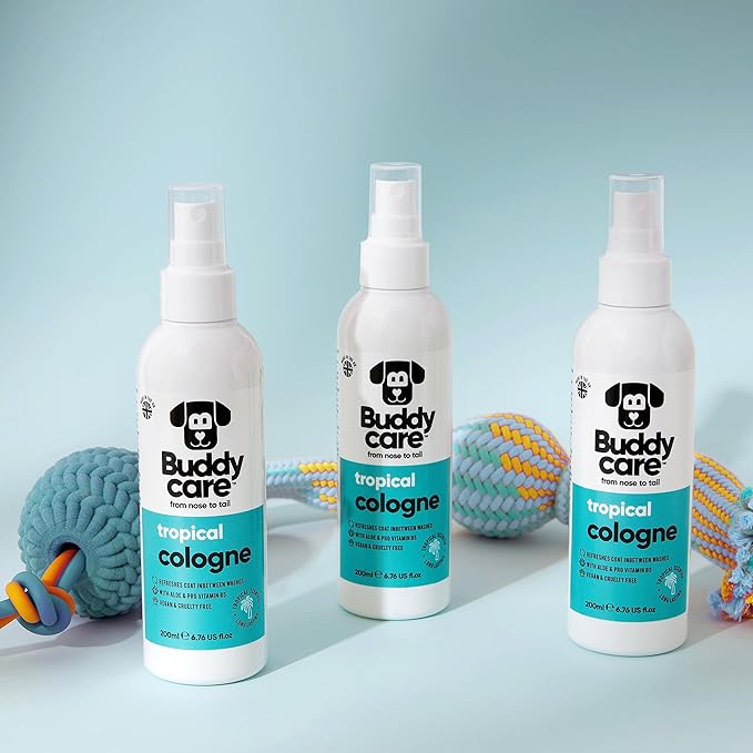 Dog Cologne - Tropical - 200ml - Refreshing and Tropical Scented Dog Cologne - Refreshes Between Dog Washes