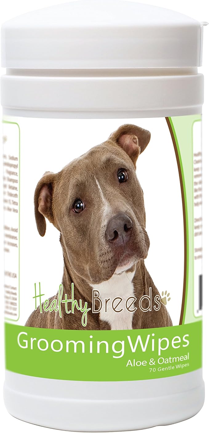 Healthy Breeds Pit Bull Grooming Wipes 70 Count