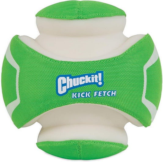 Chuckit! Kick Fetch Max Glow Ball, Large (8 Inch) Glow in the Dark Dog Toy