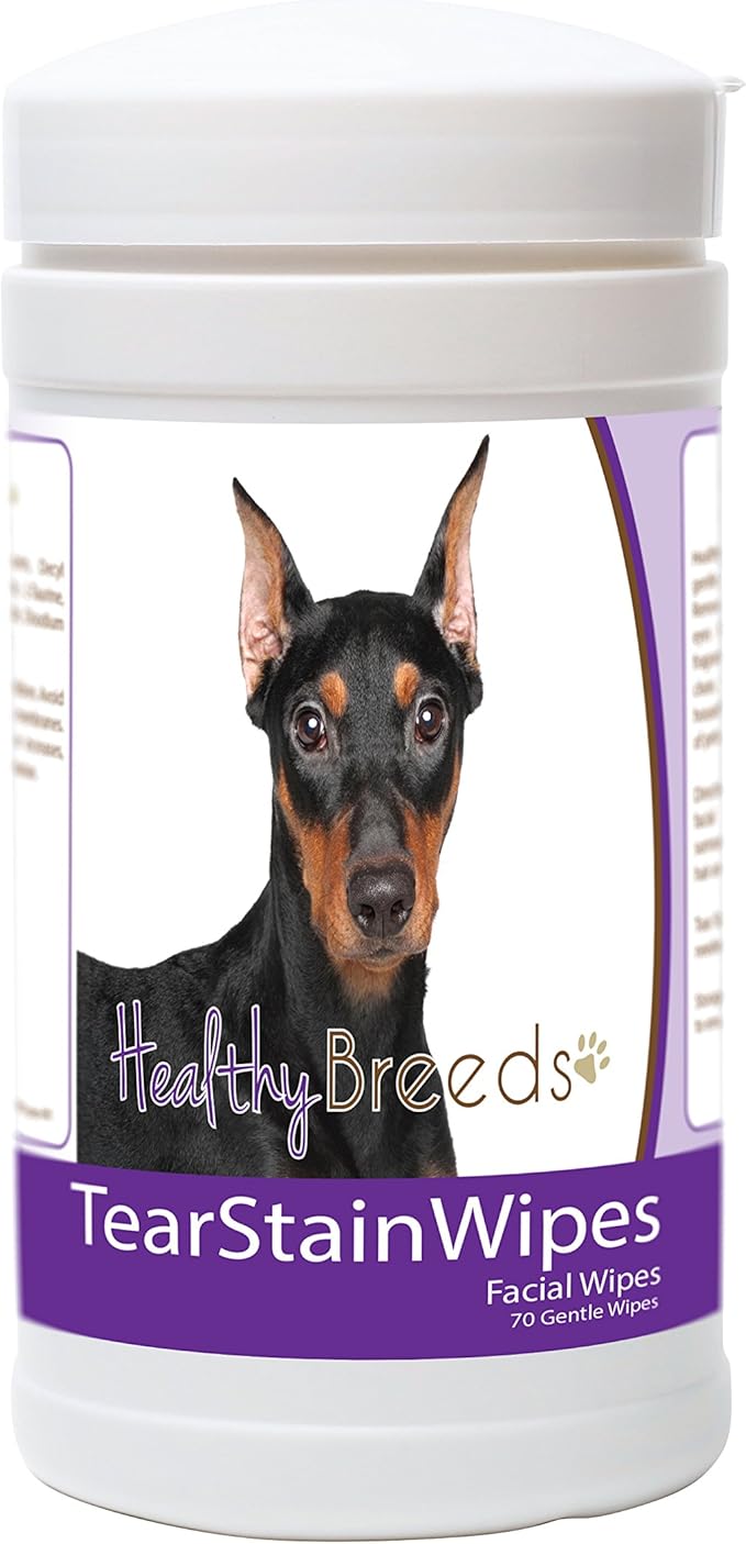 Healthy Breeds German Pinscher Tear Stain Wipes 70 Count