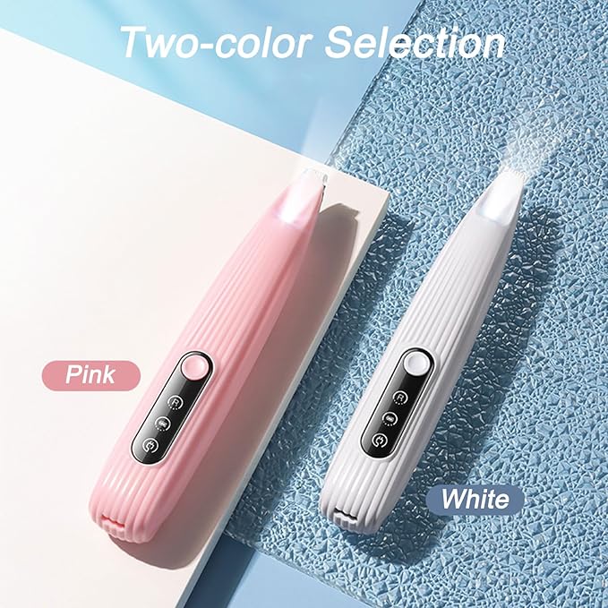 Rechargeable Pet Paw Trimmer with LED Light for Small Dogs - Precision Grooming Tool for Feet, Ears, and Face Hair (White)