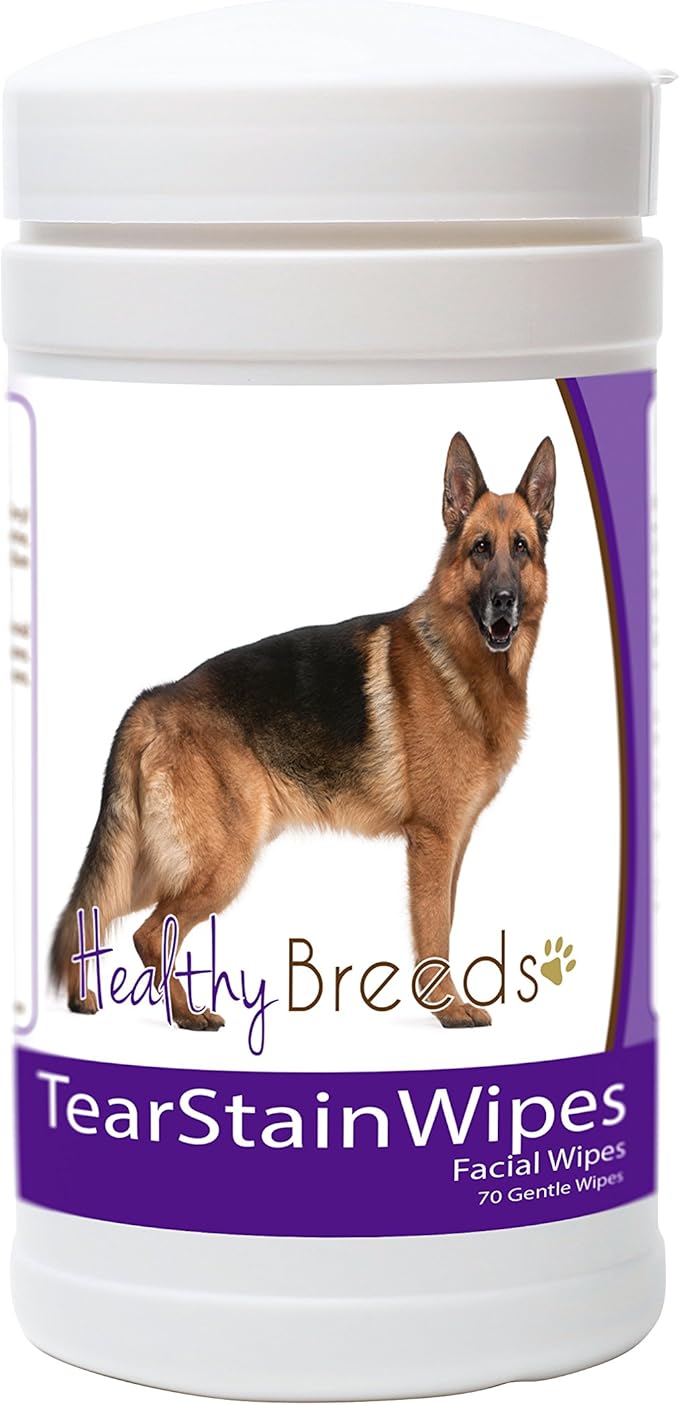 Healthy Breeds German Shepherd Tear Stain Wipes 70 Count