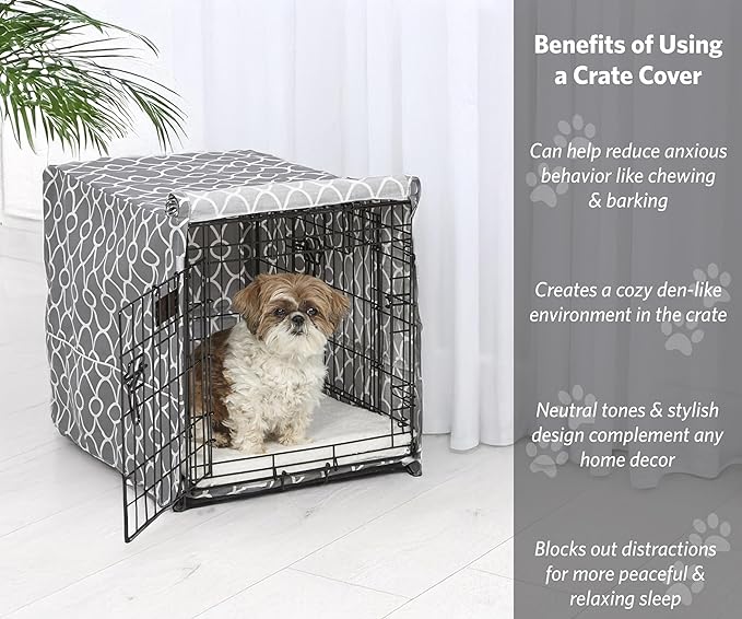 MidWest Homes for Pets Dog Crate Cover, Privacy Dog Crate Cover Fits Midwest Dog Crates, Machine Wash & Dry