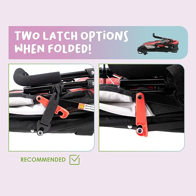 Petique Trailblazer Pet Jogger/Stroller, Bike Trailer, Shock Absorbing Bike Wheels, Large Entry Way, Peek-a-Boo Window, Small/Medium/Large Dogs, Cats and Pets, Supports up to 77LBS - Mars (Red)