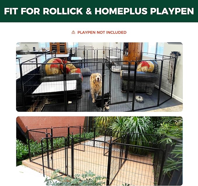 FXW Dog Playpen Storage Bag, Fits 32" H 8 Panels & Partition Connector, Fits for 24"/32" H Homeplus/Rollick/Instant Dog Playpen