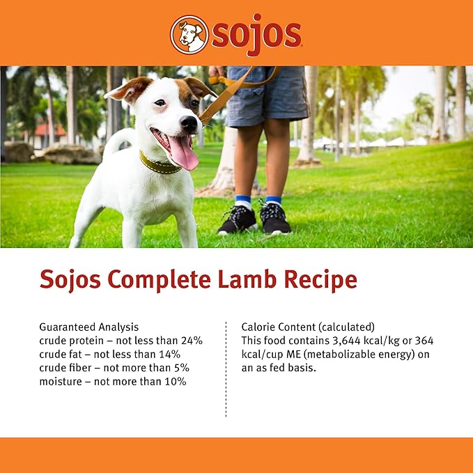 Sojos Complete Lamb Recipe Dehydrated Dog Food, 7 lb