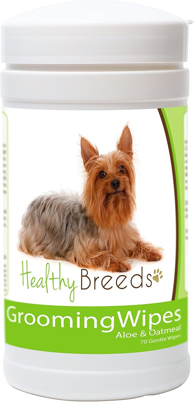 Healthy Breeds Silky Terrier Grooming Wipes 70 Count