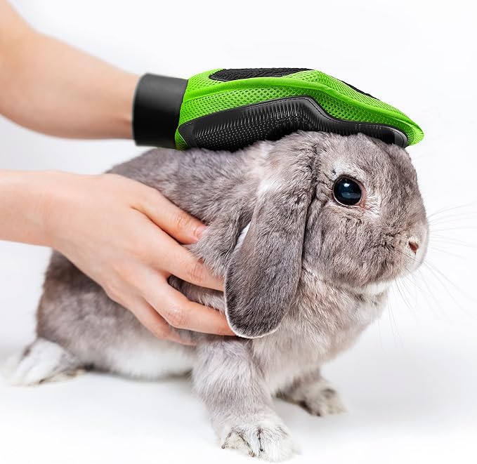 CONAIRPRO dog & cat Dog Grooming Glove, Dual-Sided Gloves Ideal for Deshedding & Massaging, Brushes Out Undercoat, Results in Smooth & Shiny Coat