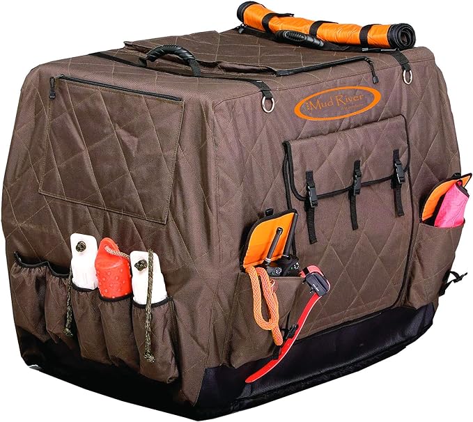 Mud River Dixie Kennel Cover, Brown, Medium