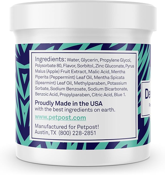 Petpost | Dental Wipes for Dogs - Bad Breath and Tooth Buildup Remover - Presoaked Pads in Natural Tooth Cleaning Solution 100 ct.