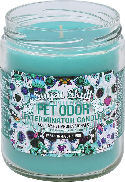 Pet Odor Exterminator Candle, Sugar Skull,13 oz