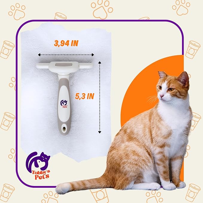 Pet Grooming Kit – 3-Pcs Pet Brush Set with Dematting Tool, Deshedding Brush, Self-Cleaning Slicker Brush – Professional Dog Brushes for Grooming Long-Haired Dogs and Cats