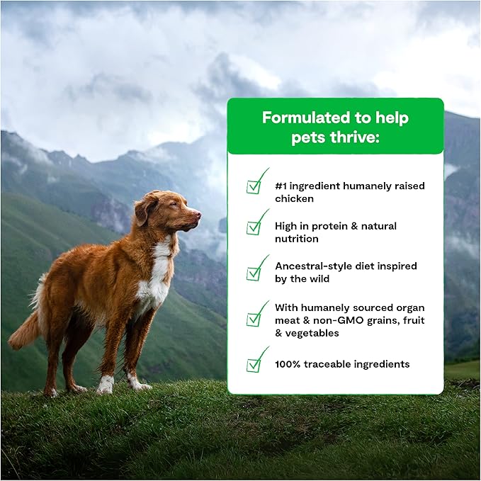 Open Farm RawMix Ancient Grains Prairie Recipe for Dogs, Includes Kibble, Bone Broth, and Freeze Dried Raw, Inspired by The Wild, Humanely Raised Protein and Non-GMO Fruits and Veggies, 20 lb