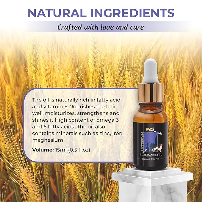 Petex Premium Pet Fragrance Oil | Ultra Premium Natural Pet Care with Dead Sea Minerals | Dog Perfume Fragrance Oil Long Lasting Scent | Natural Pet Cologne - Suitable for Dogs and Cats (Amsterdam)