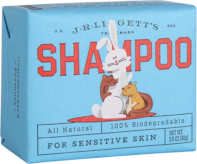 J·R·LIGGETT'S Small Animal Hair Shampoo Bar Great for Sensitive Skin | Relieves Dry, Itchy Skin, Hypoallergenic Formula | Biodegradable–100% Detergent-Free, 100% Ecologically Correct, Non-GMO 3.5 oz.