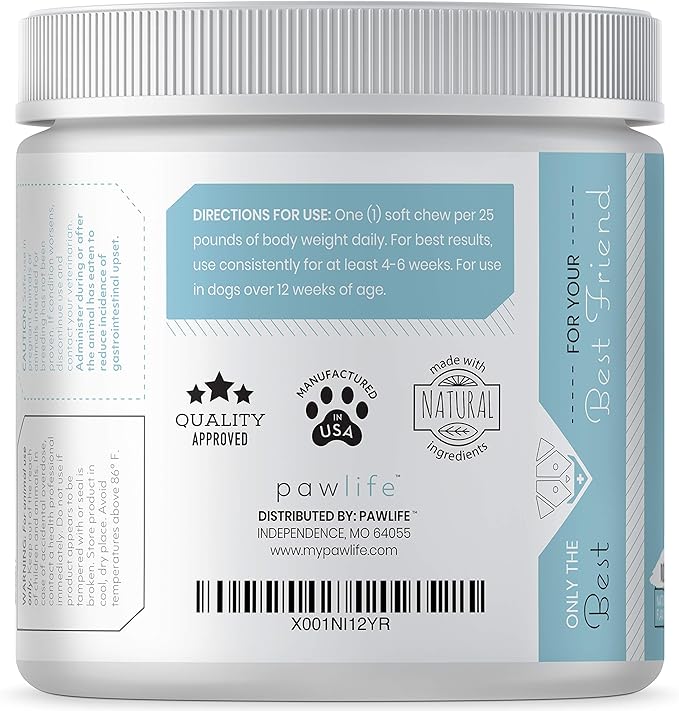 Calming Chews with Organic Hemp Oil| Dog Anxiety Relief & Travel Friendly| Glucosamine to Help with Join Support| 120 Soft Chews & up to 4-Month Supply