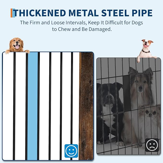 42.1" L Dog Crate Furniture, Stylish Dog Cage for Indoor Use, End Table Wooden Dog Kennel for Large Dogs, Functional and Heavy Duty Dog Kennel Furniture