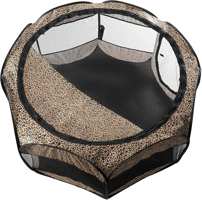 Lucky Monet Portable Dog Cat Playpen Small Dog Puppy Kitten Play Pens Indoor Pop Up Travel Dog Pen for Outdoor Camping Use