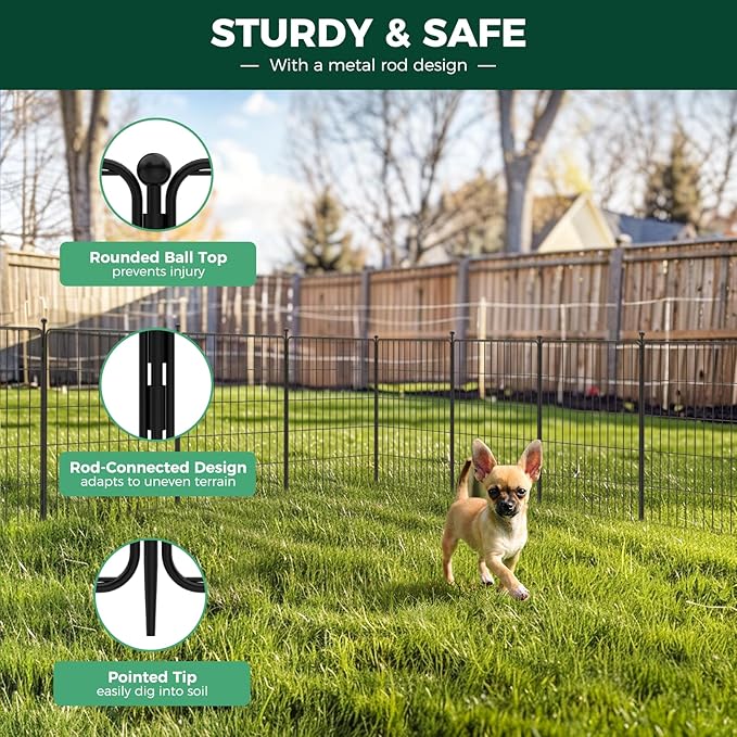 FXW MiniPaws Dog Playpen Designed for Puppies/Small Dogs & FXW Easy-Carry Straps, Fit 8-Panel of All Heights Dog Playpen