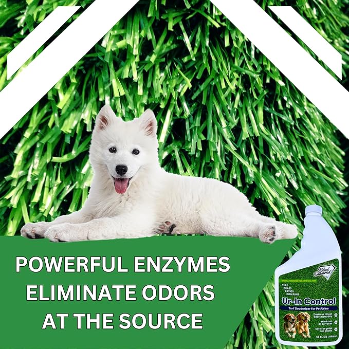 Urine Control Turf Deodorizer for Outdoor Pet Odor– Artificial Grass Odor Control – Dog Odor Eliminator, Safe for Pets, Kids, Grass, and Turf (32oz)