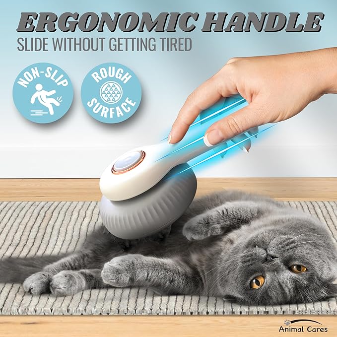 Self Cleaning Shedding Brush – Skin Friendly for Dogs Cats & Puppies, Grooming & Deshedding Tool Removes Loose Hair & Undercoat, Ideal for Short Medium & Long Haired Pets