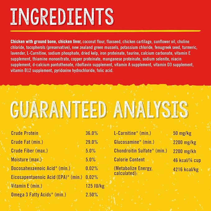 Stella & Chewy's Stella's Solutions Hip & Joint Boost Cage-Free Chicken Dinner Morsels Freeze-Dried Raw Dog Food, 13 oz.