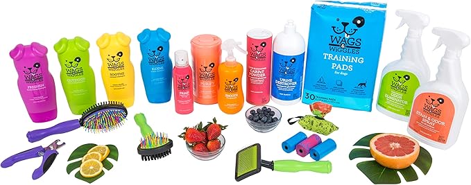 Wags & Wiggles Fragrance Mist for Dogs | Dog Grooming Waterless Spray | Summer Strawberry, 7 oz | Easy and Convenient Way To Freshen Your Pet Without A Bath
