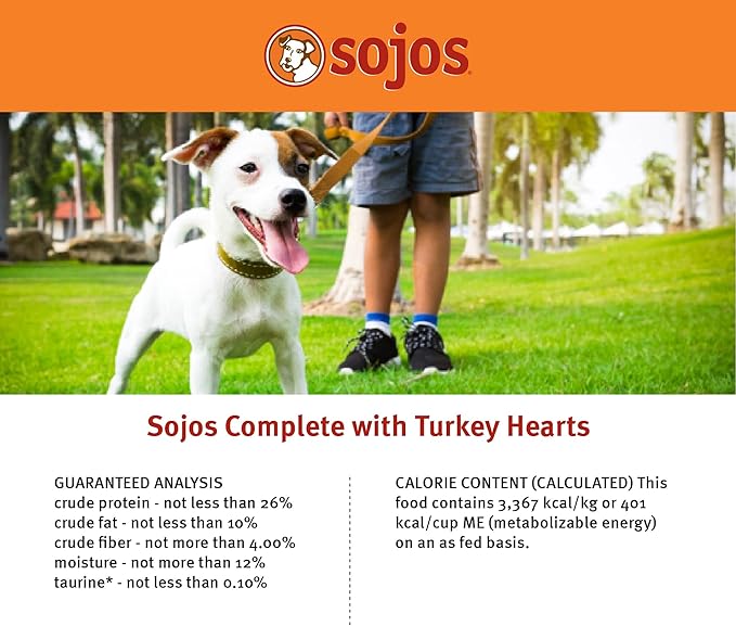 Sojos Natural Pet Food Complete Turkey Recipe Dehydrated Dog Food, 7 lb, Blue