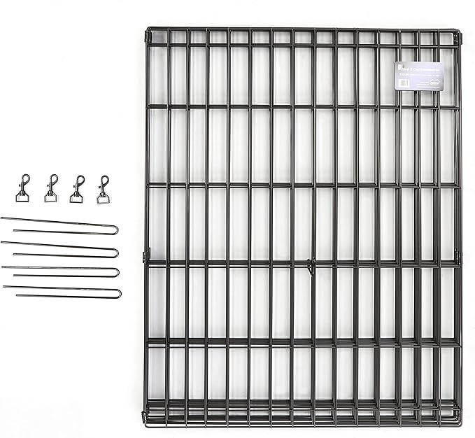 MidWest Homes for Pets Dog Exercise Pen & Playpen, 24" W x 24" H, No Door, Black