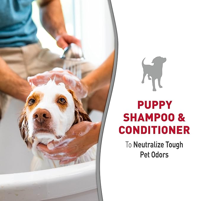 Nature's Miracle Puppy Shampoo & Conditioner, 16 Oz, Cotton Breeze Scent
