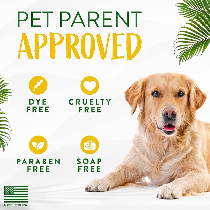TropiClean Hypoallergenic Waterless Dog Shampoo | Dry Shampoo for Allergies & Sensitive Skin | Safe for Cats | Puppies & Kittens | No Rinse | 7.4oz