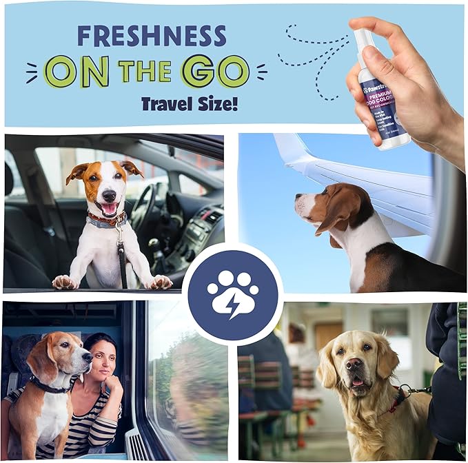 Vet Recommended Premium Dog Cologne & Perfume Deodorizing Spray - Long Lasting Puppy Safe Sensitive Skin Formula Made in USA - Grooming Odor Eliminator - Fresh Cucumber Melon Scent - Alcohol Free 4 oz