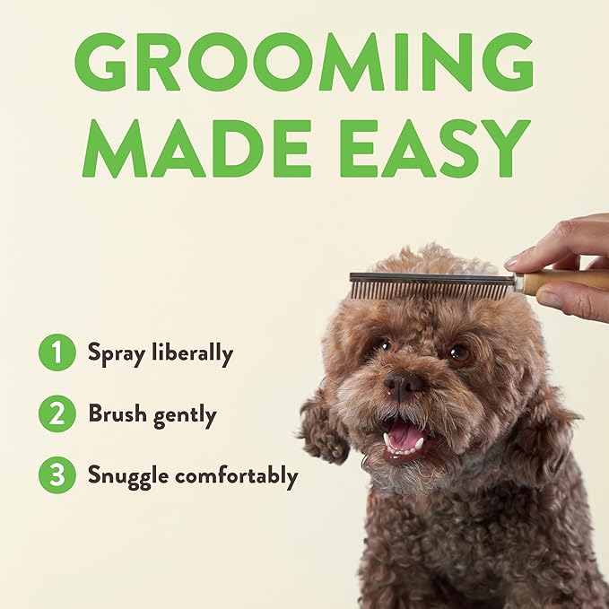 TropiClean Sweet Pea Cat & Dog Detangler Spray Dematting | Dog Conditioner Spray Derived from Natural Ingredients | Made in the USA | 1 Gallon