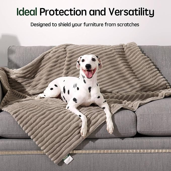 BALANCE Waterproof Blanket Wind Chime Dog Blanket for Small Dogs, Washable Double Sided Pet Blanket with Milk Plush and Super Soft Velvet, Pee Proof Calming Dog Blanket for Couch Protection
