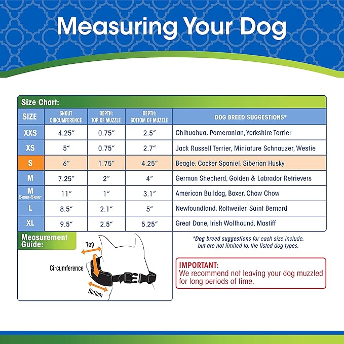 Four Paws Walk-About Quick-Fit Dog Muzzle 2 - Small ,Black
