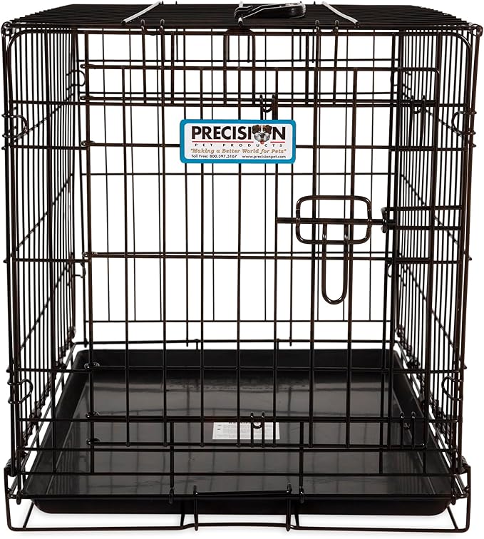 Precision Pet Products One Door Provalue Wire Dog Crate, 24 Inch, For Pets 15-30 lbs, With 5-Point Locking System