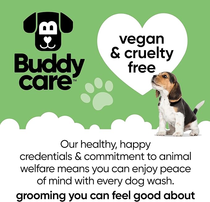 shed Control Dog Shampoo by Buddycare | Dry Skin & Itchy Skin Relief for Smelly Dogs | Deep Cleansing for Dogs Puppy Sensitive Skin | Lemongrass Scented | with Aloe & Vitamin B5 (16.90oz)