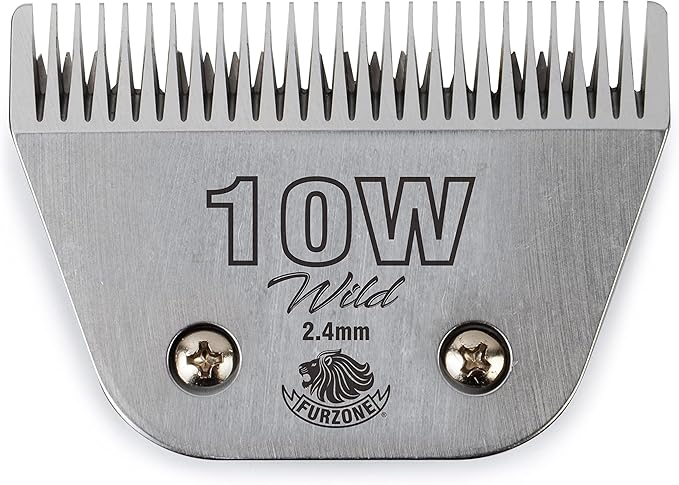 Detachable Blade - Size 10W Wide Blade 3/32", Made of Extra Durable Japanese Steel, Compatible with Most Andis, Oster, Wahl A5 Clippers