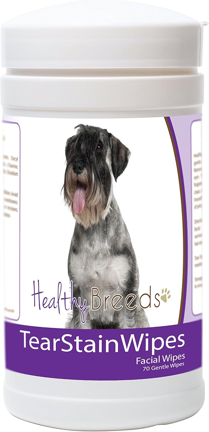 Healthy Breeds Standard Schnauzer Tear Stain Wipes 70 Count