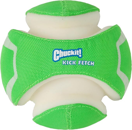 ChuckIt! Kick Fetch Dog Toy Ball, Glow In The Dark, Small