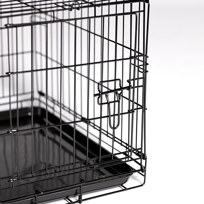 Prevue Pet Products Home On-The-Go Single Door Dog Crate E431, X-Small, Black, 24" Long x 16.5" Wide x 20" High, Stability, Secure, Lightweight, Portable, Airy