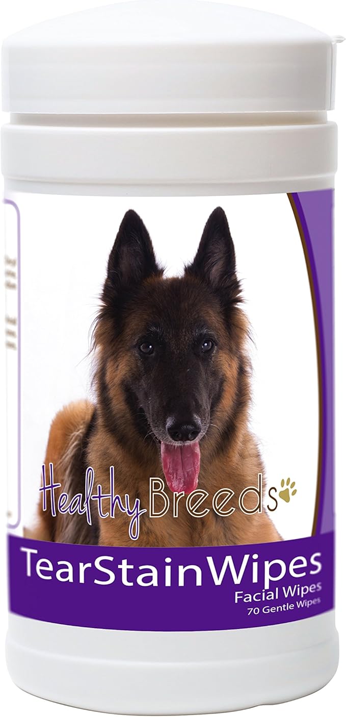 Healthy Breeds Belgian Tervuren Tear Stain Wipes 70 Count