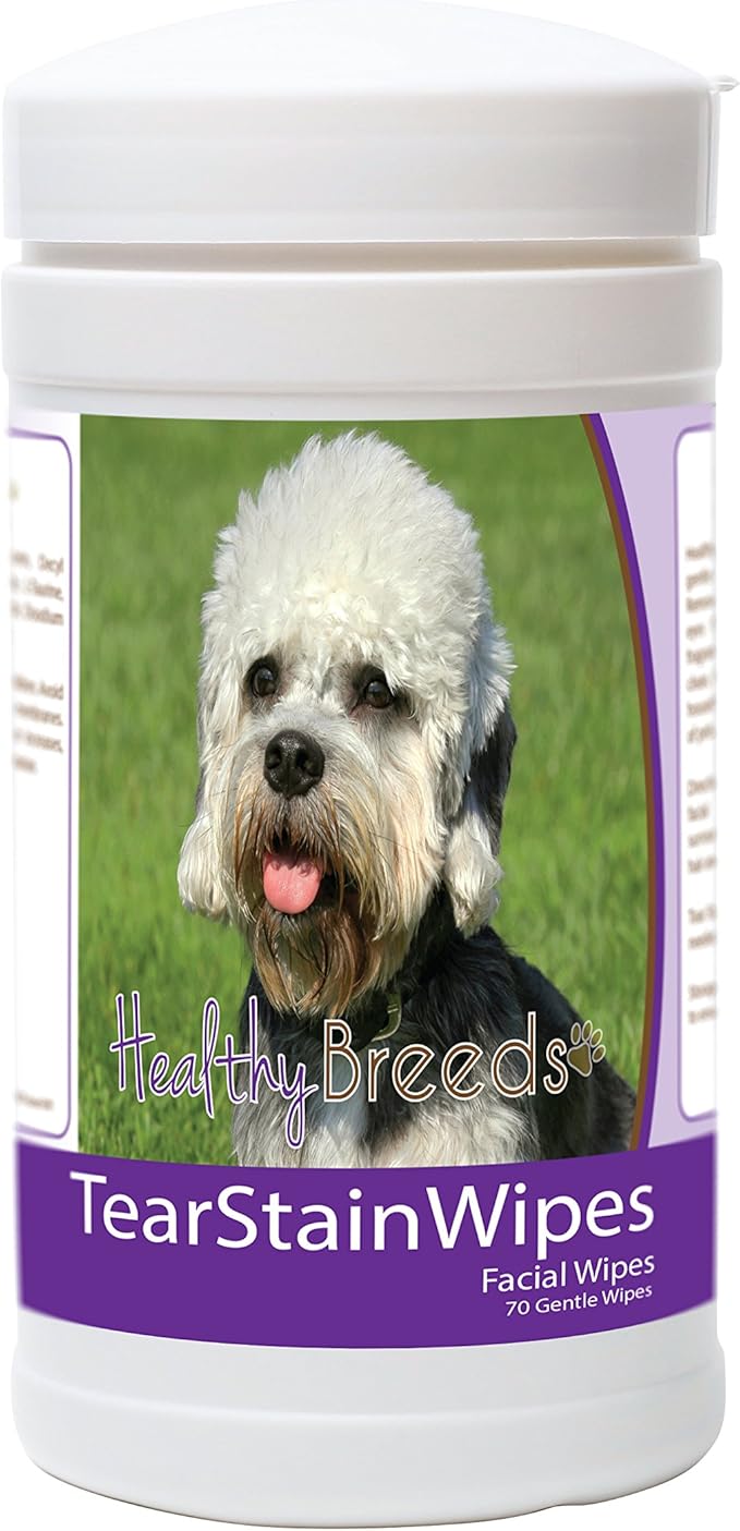 Healthy Breeds Dandie Dinmont Terrier Tear Stain Wipes 70 Count