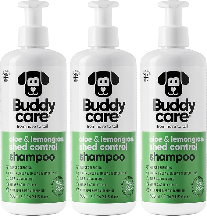 Shed Control Dog Shampoo Aloe & Lemongrass Scented | with Aloe Vera and Pro Vitamin B5 (50.72oz)